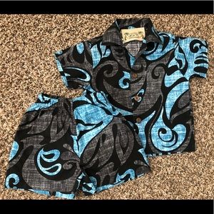Hawaiian Button Up/Shorts set